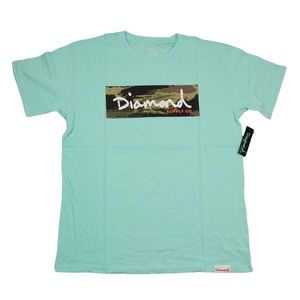Diamond Supply t-shirt green color / short sleeve / the camo graphic tee